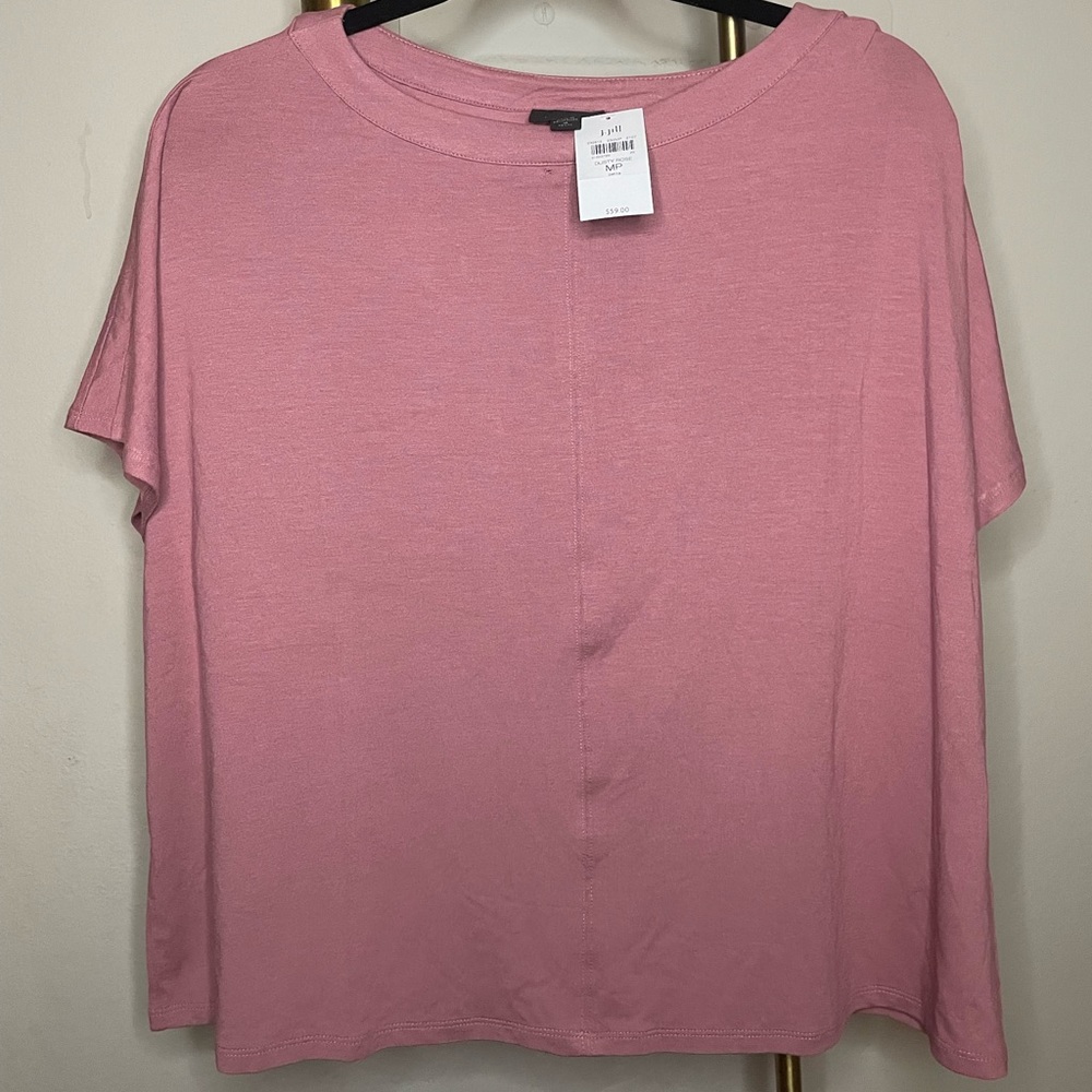J.Jill Wearever Collection Dusty Rose Short Sleeve Top